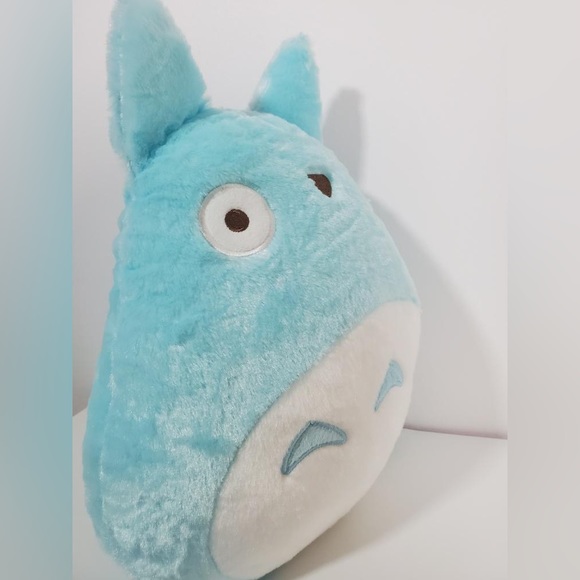 Large Blue Totoro Plush - Throw Accent Pillow - Anime Kawaii Decor Cushion - New - Picture 6 of 6